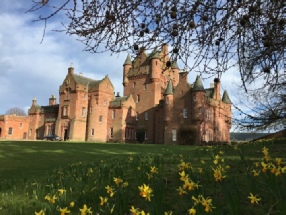 Ayton Castle in spring