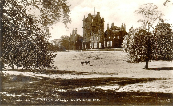 Ayton Castle from lower field